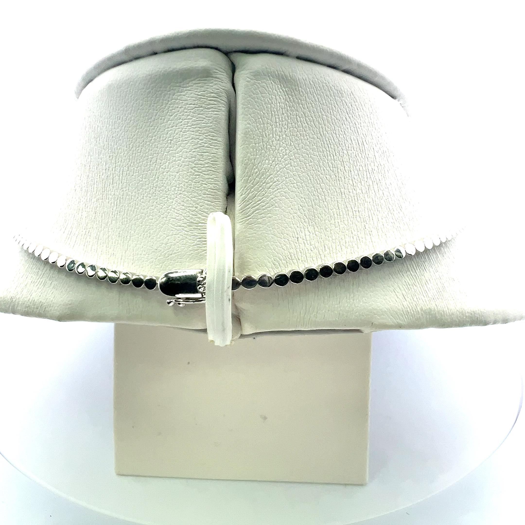 Collier pendentif en or blanc 14 carats 3,19 carats de diamants ronds Brilliante I I1-VS1 Pour femmes en vente