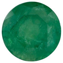3.19 Ct Emerald Round Loose Gemstone