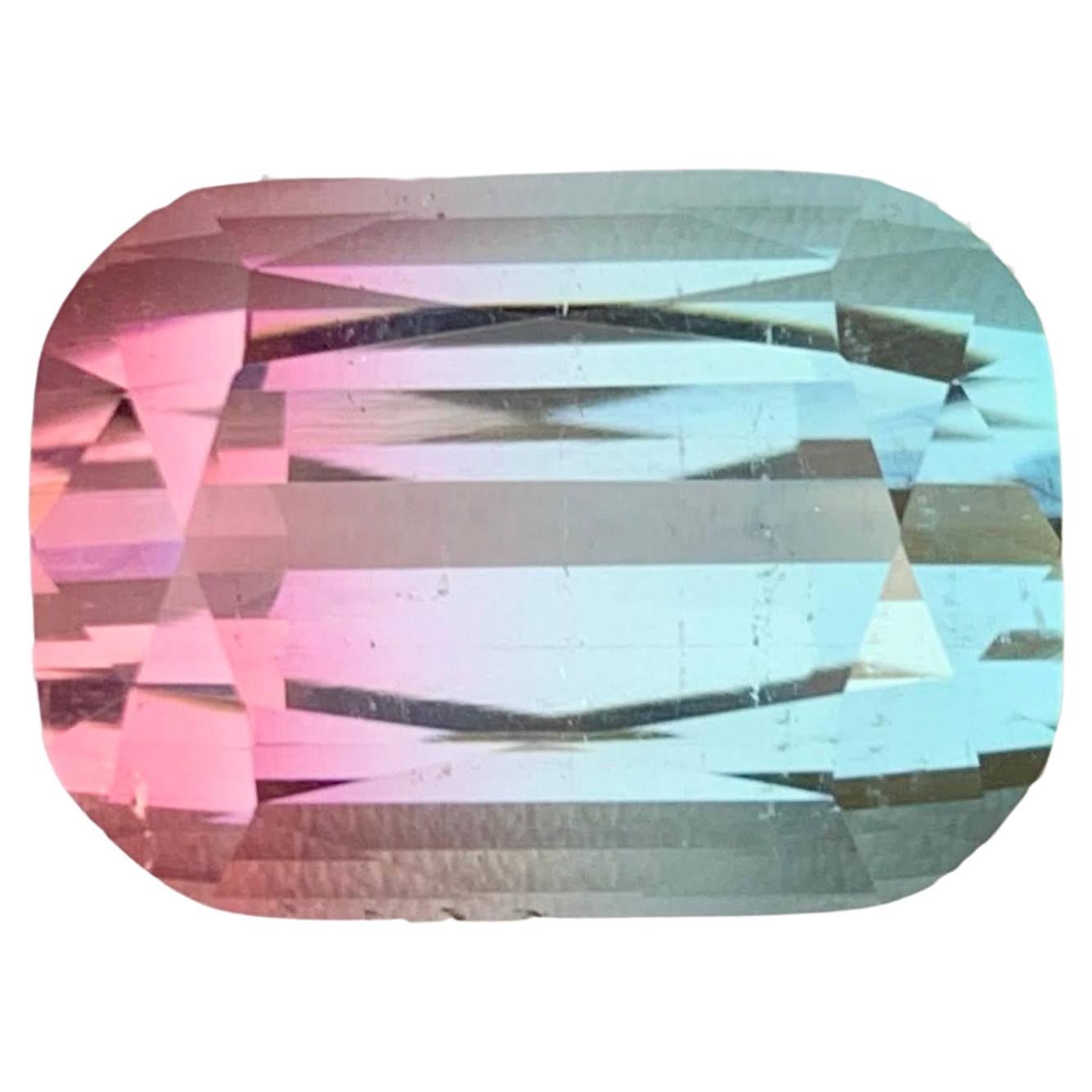 31.90 Carat Natural Loose Bi Color Tourmaline Stone Cushion Cut Afghan Gemstone (pierre précieuse afghane)