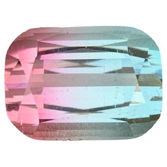 31.90 Carat Natural Loose Bi Color Tourmaline Stone Cushion Cut Afghan Gemstone (pierre précieuse afghane)
