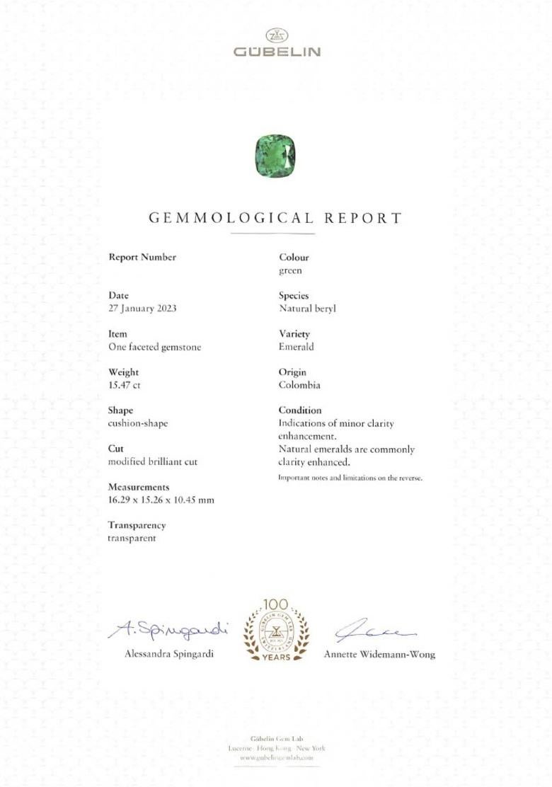 Taglio cuscino Orecchini con smeraldo colombiano e diamanti D/VS2, tripla certificazione in vendita