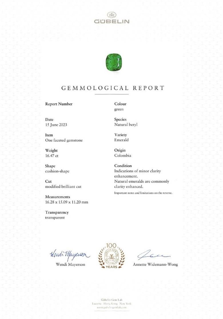 Donna Orecchini con smeraldo colombiano e diamanti D/VS2, tripla certificazione in vendita