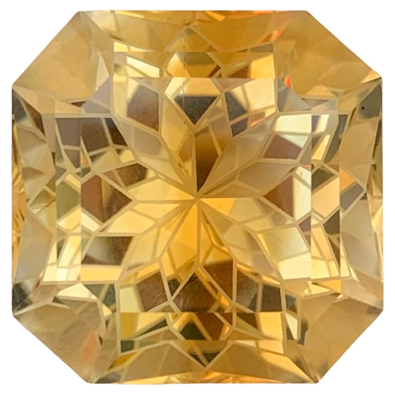 31.95 Carat Natural Loose Citrine Octagon Shape Gemstone