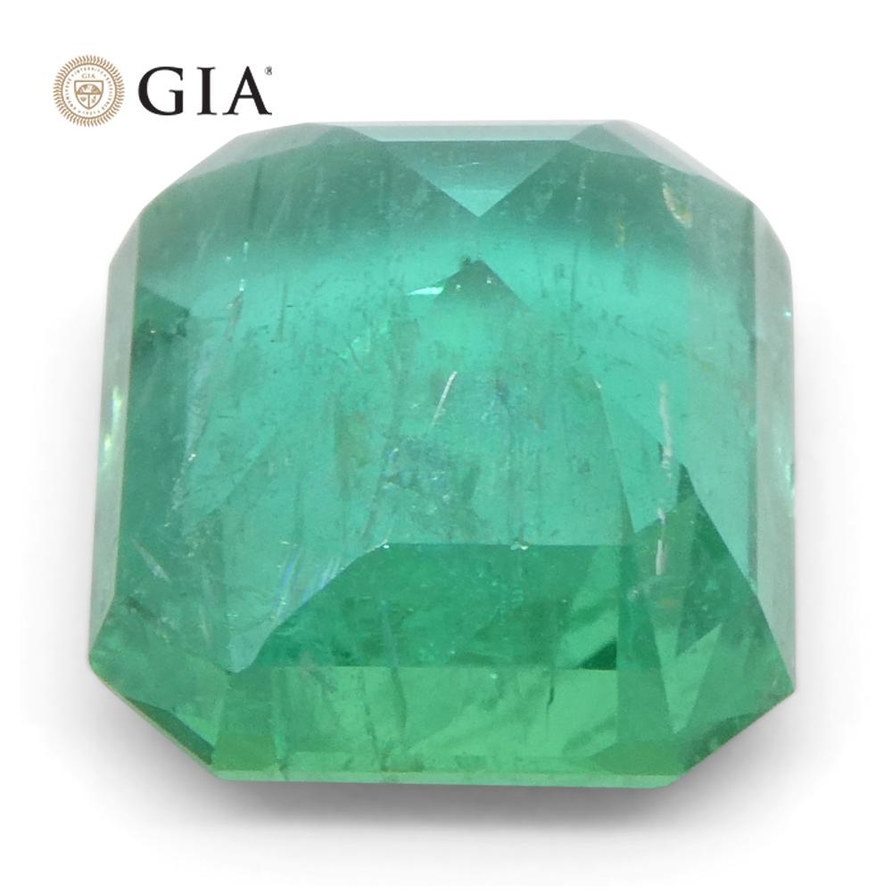 3,19ct Oktagon/Smaragdschliff Grüner Smaragd GIA zertifiziert Sambia (F2) im Angebot 7