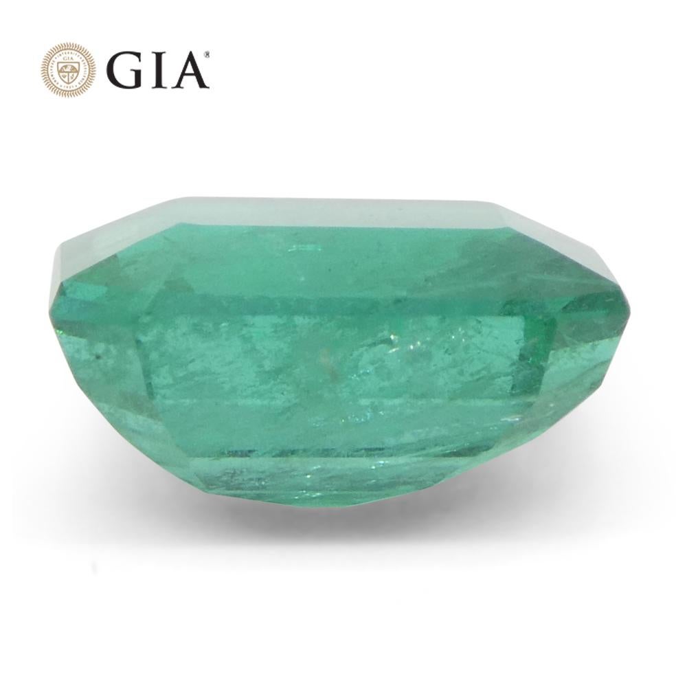 3,19ct Oktagon/Smaragdschliff Grüner Smaragd GIA zertifiziert Sambia (F2) im Angebot 3