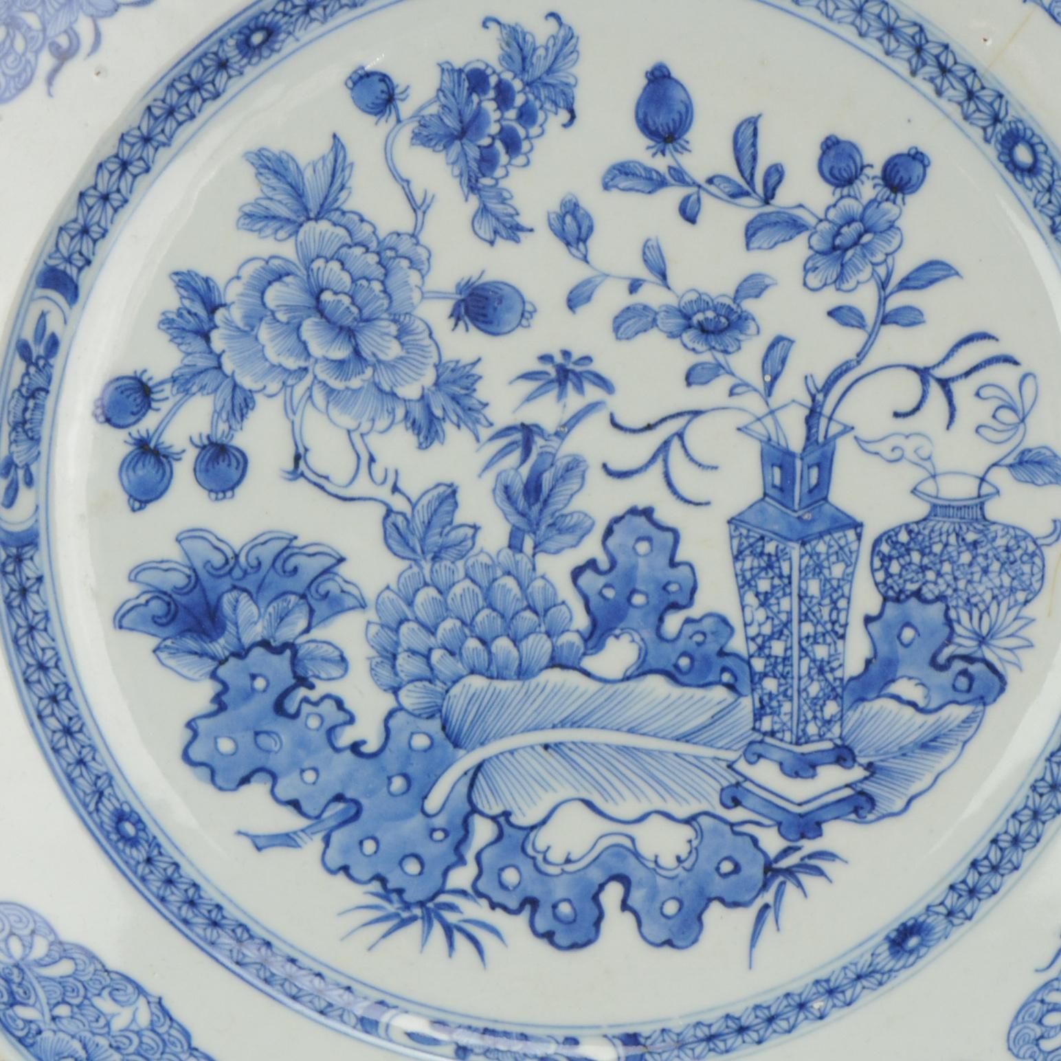Antique 18th Century Chinese Porcelain Yongzheng/Qianlong Plate Peony ...