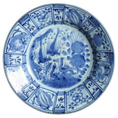 31CM Antique Kraak Période Edo 1680-1690 Porcelaine japonaise Charger Arita