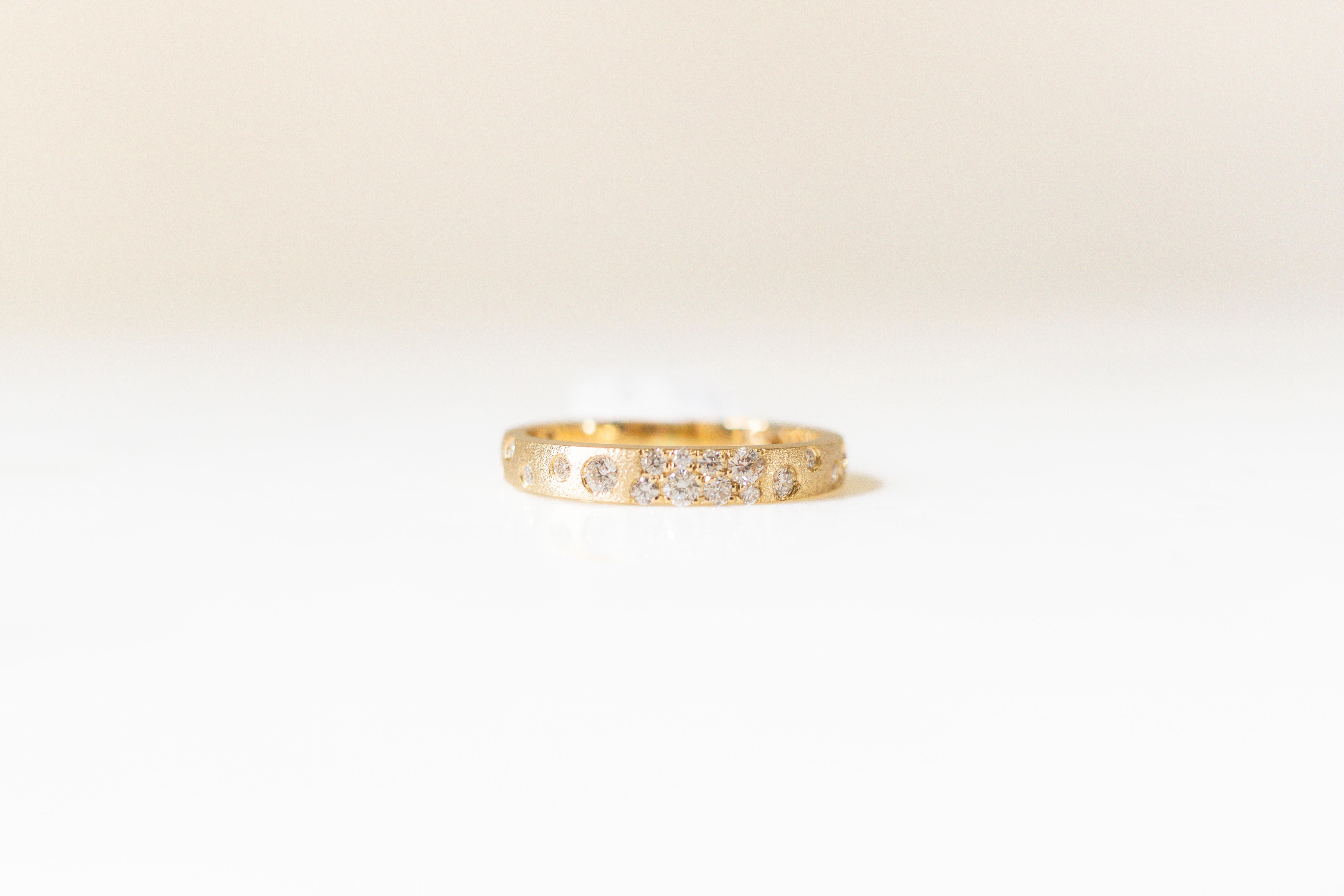 For Sale:  3.1MM Diamond Confetti Band in 14K Yellow Gold 2