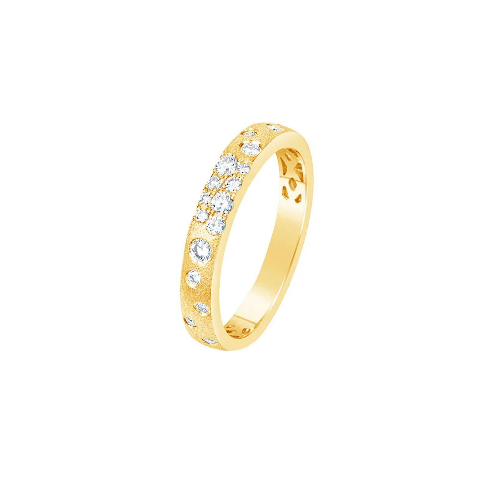 For Sale:  3.1MM Diamond Confetti Band in 14K Yellow Gold 4