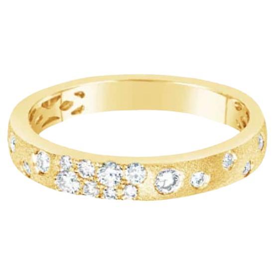 3.1MM Diamond Confetti Band in 14K Yellow Gold