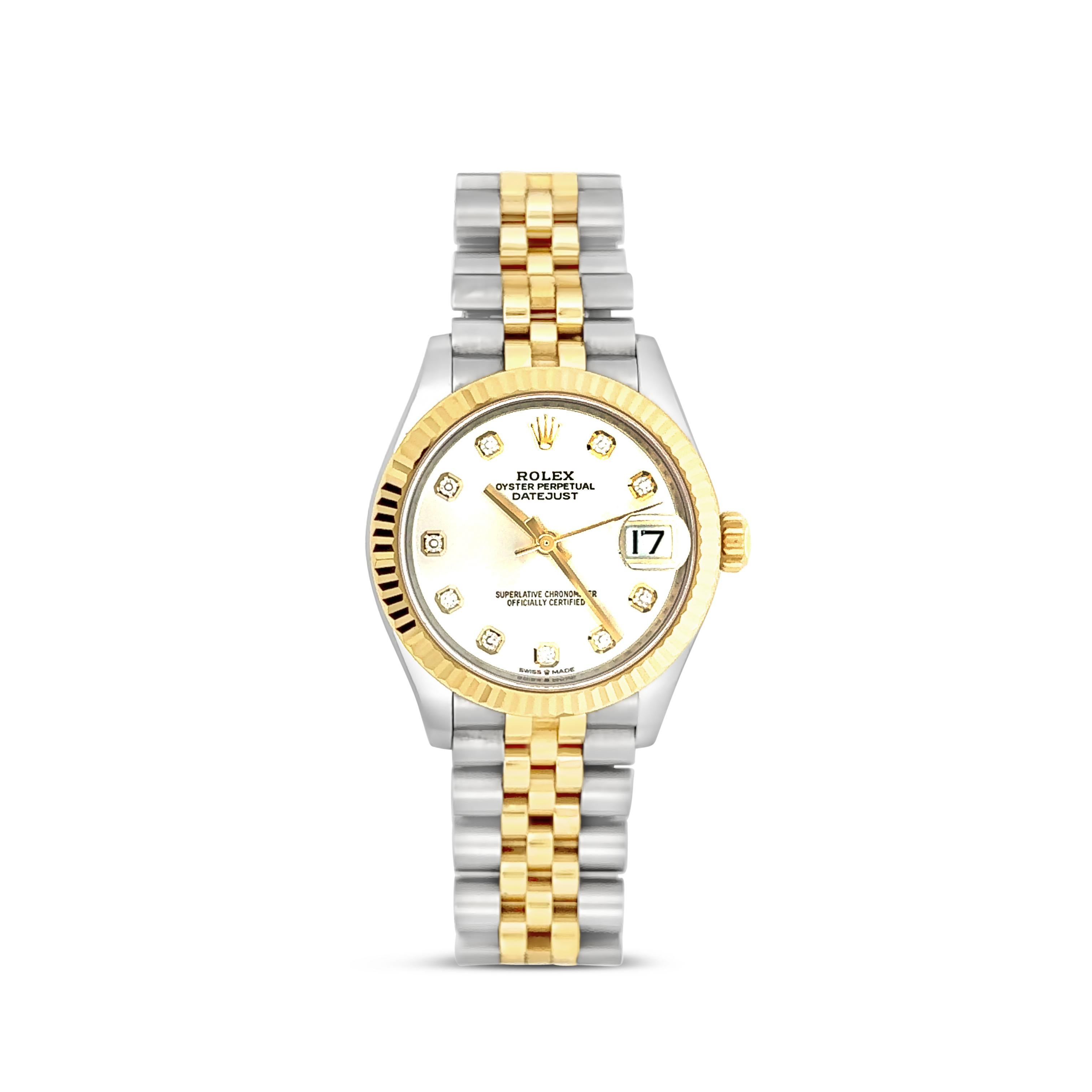 31MM Rolex Oyster Perpetual Datejust Ladies Two Tone  Watch In Excellent Condition In New York, NY