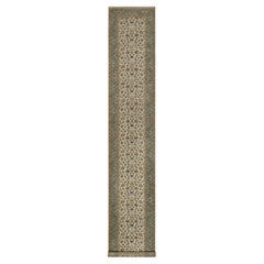 3'1 "x18' Ivory Kashan Design 300 KPSI New Zealand Wool Hand Knotted Runner Rugs (Tappeto da corsa in lana neozelandese annodato a mano)