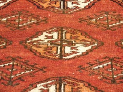 Djoharian Collection 3'1"x4'2" Vintage Bokhara Rug Tribal Carpet hand-knotted