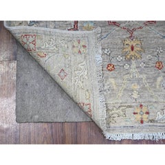 3'1"x5' Goose Gray Bidjar Garus Design Organic Wool Hand Knotted Oriental Rug