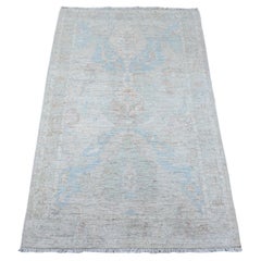 3'1 "x5' Grauer ausgewaschener North West Persian Hand Knotted Wool Orientteppich