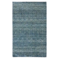 3'1 "x5' Blu Oceano Kohinoor Herat Pattern Pura Lana Annodato a Mano Tappeto Orientale