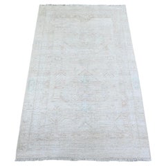 3
1 "x5
 Bianco Perla, Tappeto annodato a mano, 100% lana, White Wash Peshawar