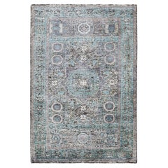 3
1 "x5
 Tapis noué à la main en soie et laine texturée à poils longs et à faible épaisseur Mamluke Design Rugs
