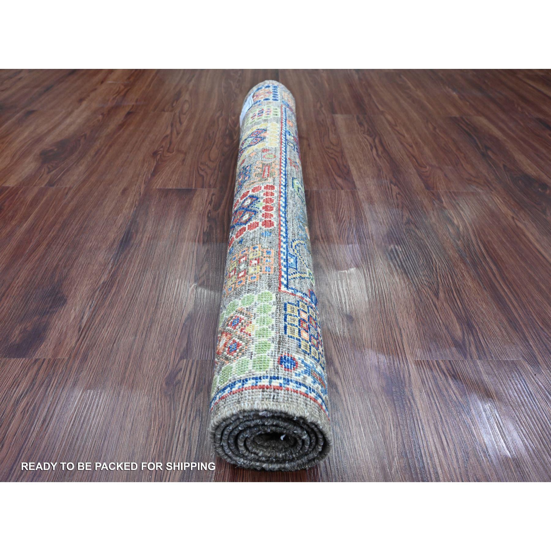 Afghano Tappeto Peshawar Ziegler Mahal All Over Design annodato a mano in pura lana 3'1 