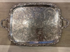 32" Antique Early 19th Century, George III Old Sheffield Silverplate Tray