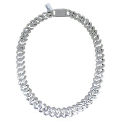 32 Carat Cuban Link Diamond Necklace 18k White Gold
