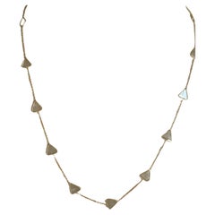 3.2 Carat Diamond Slice 14K Gold Necklace