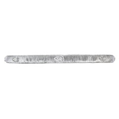 .32 Carat Diamond White Gold Slip on Bangle Bracelet