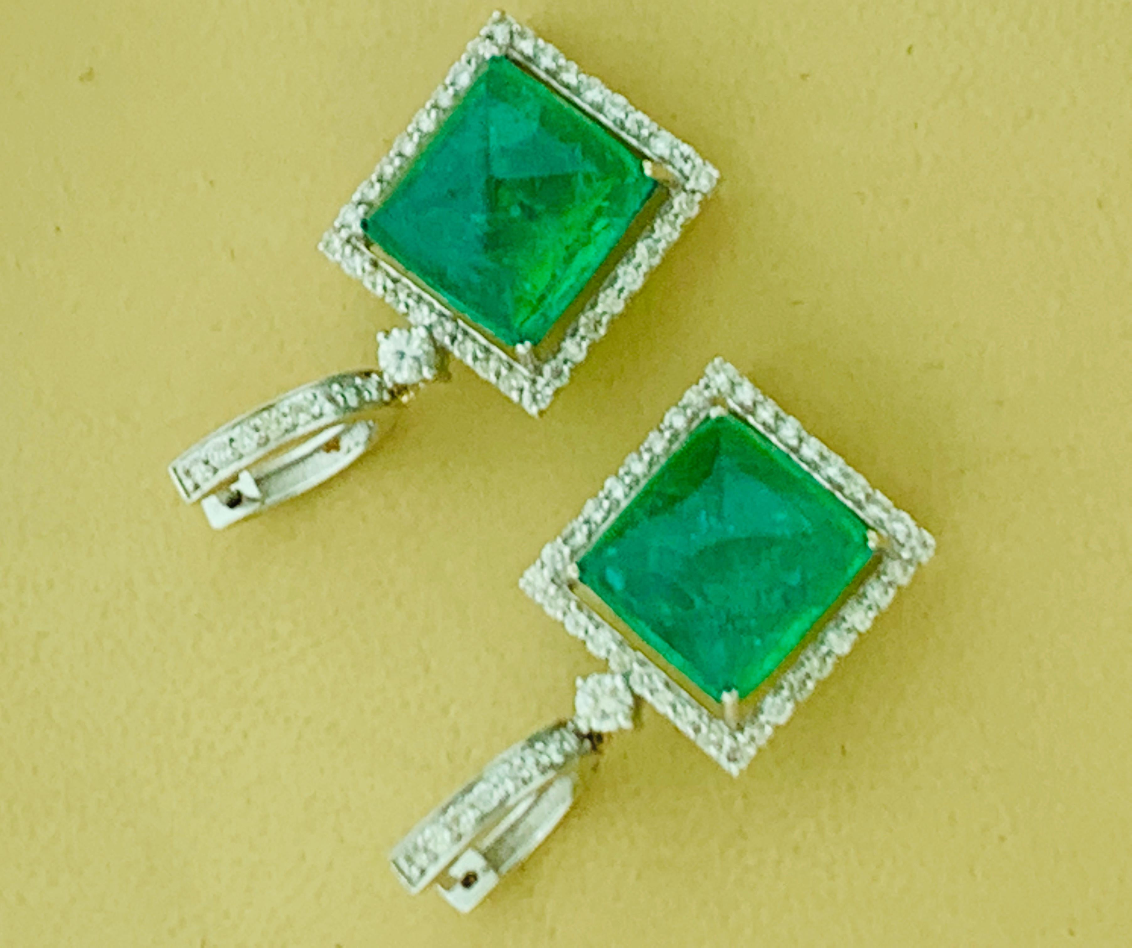 zambian emerald earrings