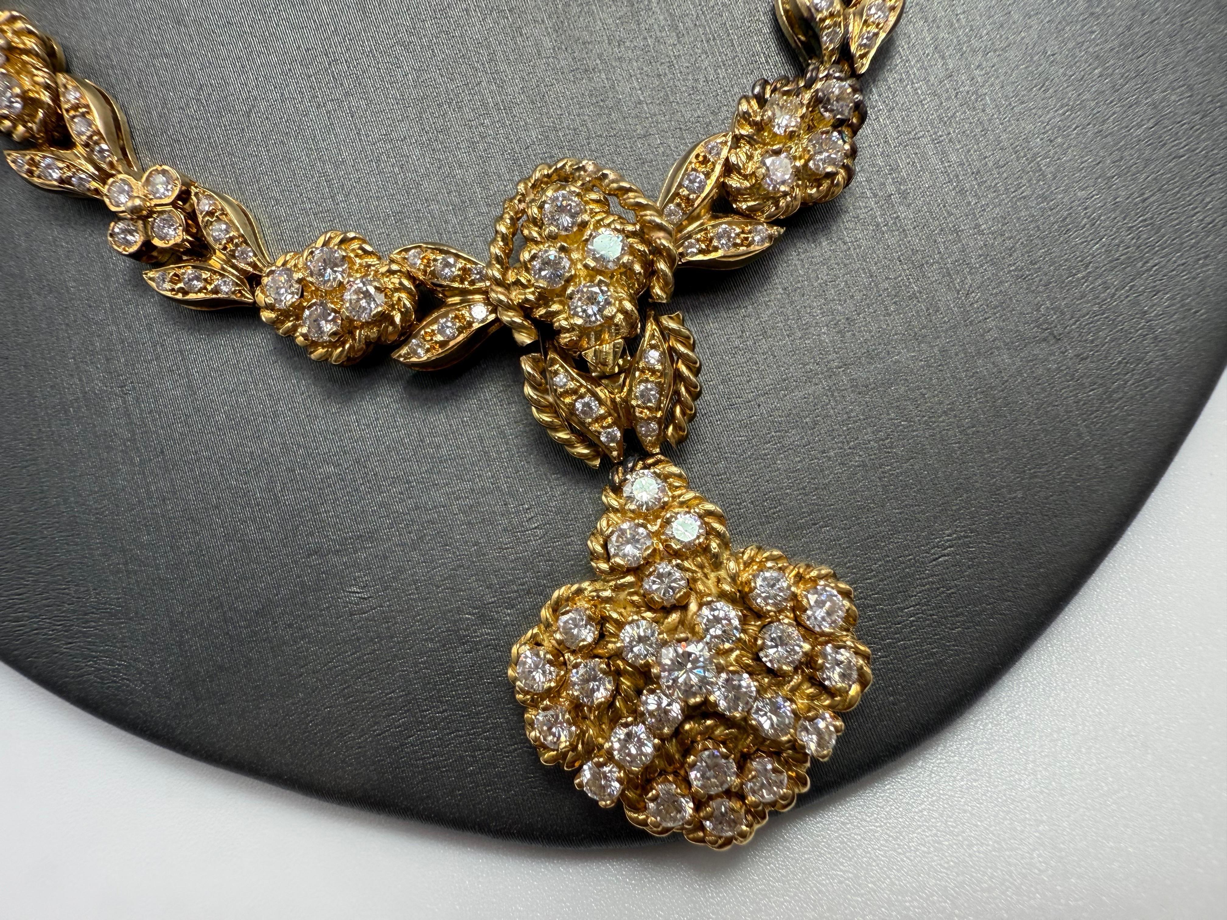 32 carati Collana, orecchini e bracciale con diamanti in oro 18KT in vendita 4