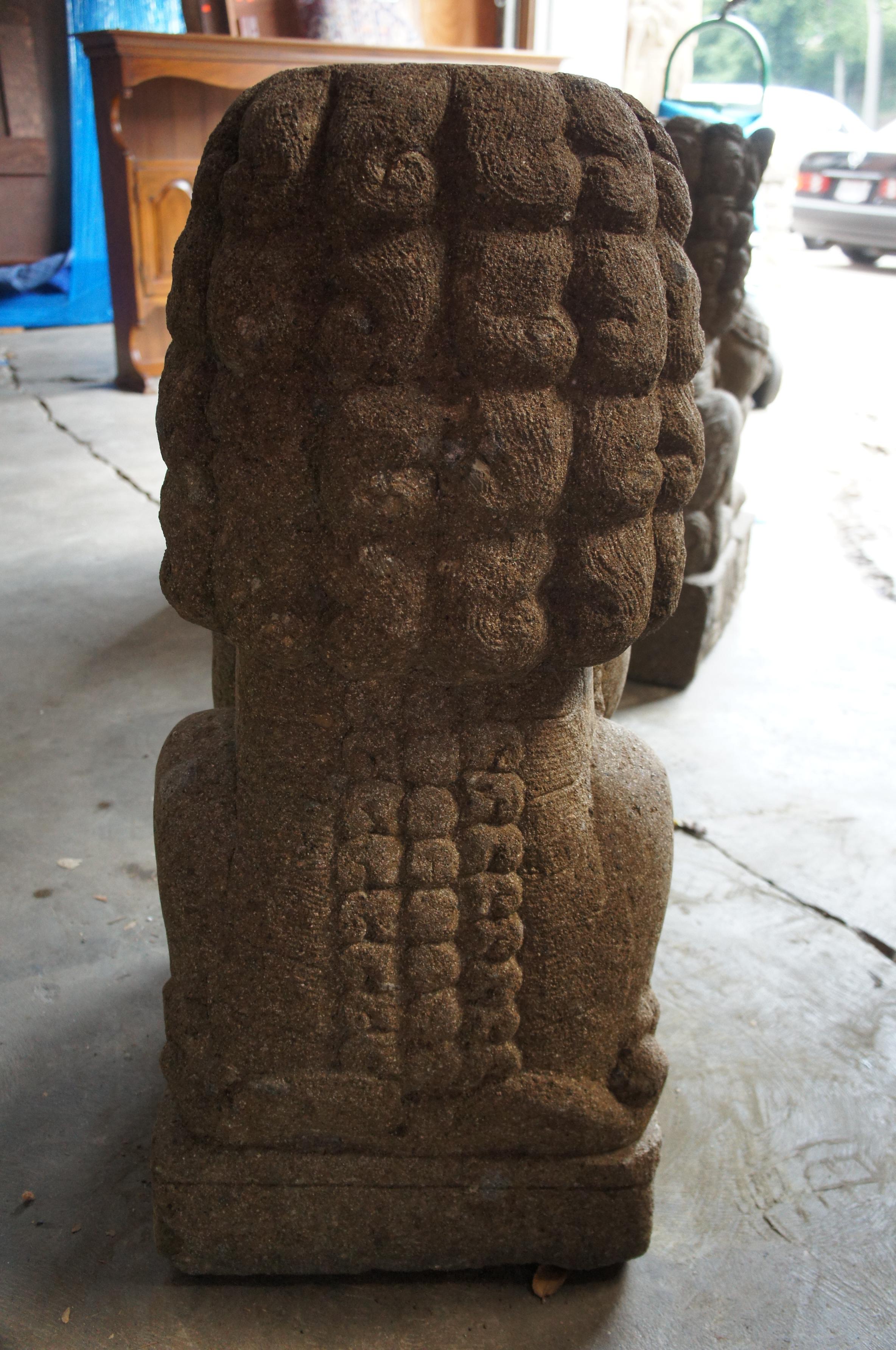 feng shui lion statue