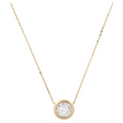 32 Diamond Medallion 14K (or 18k upon request) Yellow Gold Pendant Necklace