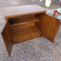 Lane Walnut and Burl Cabinet