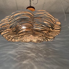 Araña de Cuentas de Madera Blanca Kira de 32" Made Goods