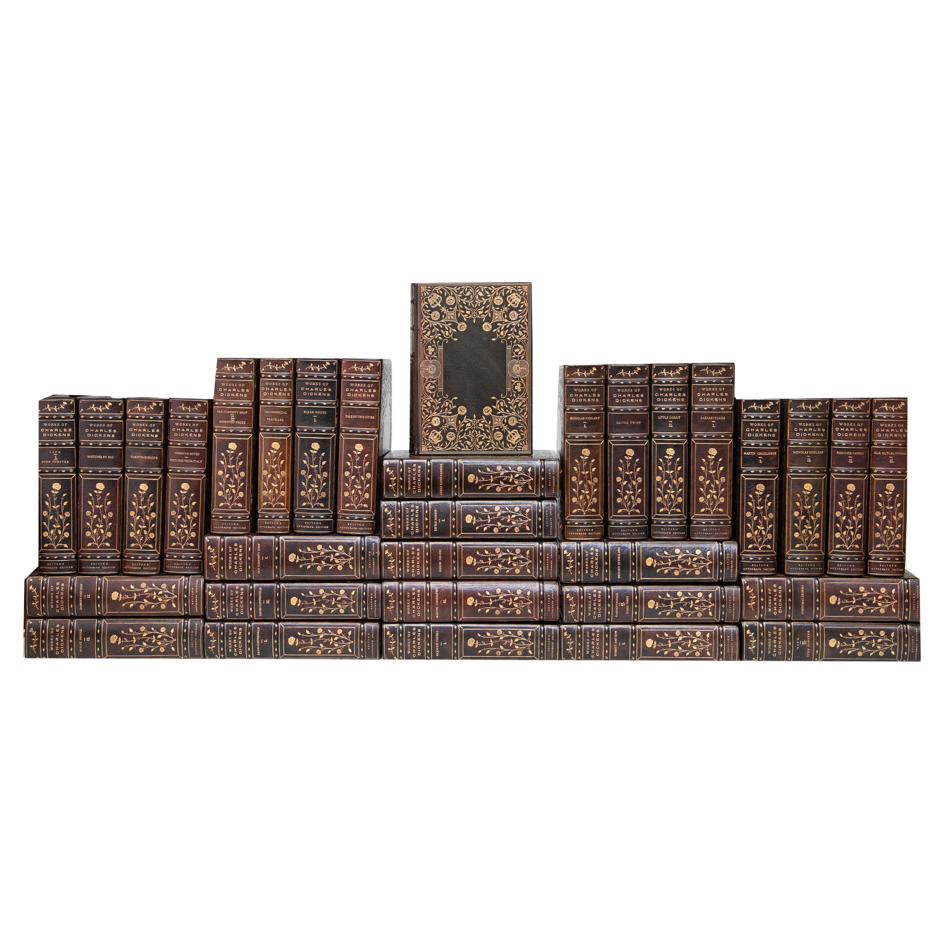 32 Volumes. Charles Dickens, The Works.