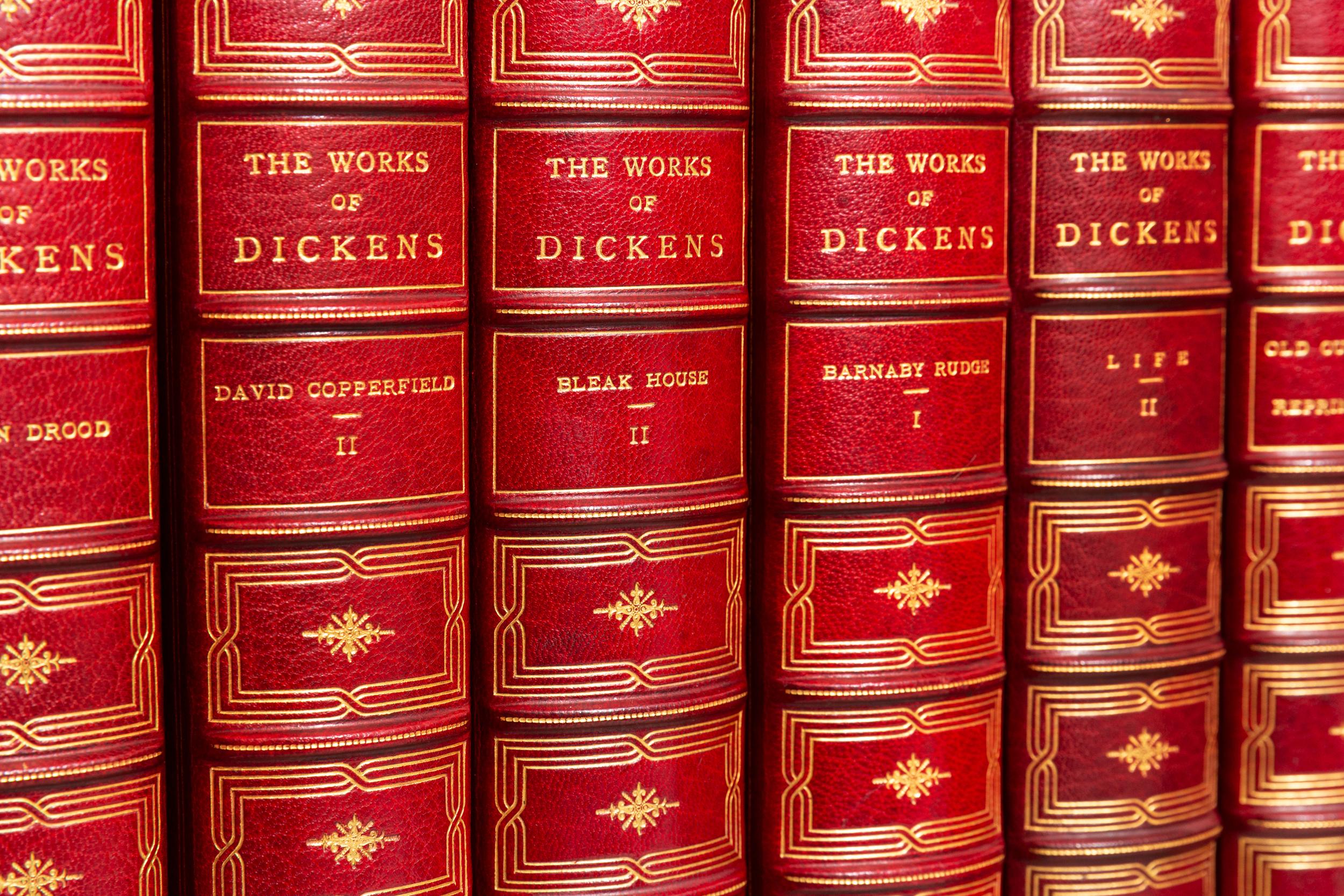 32 Volumes. Charles Dickens, The Works of Charles Dickens In Good Condition In New York, NY