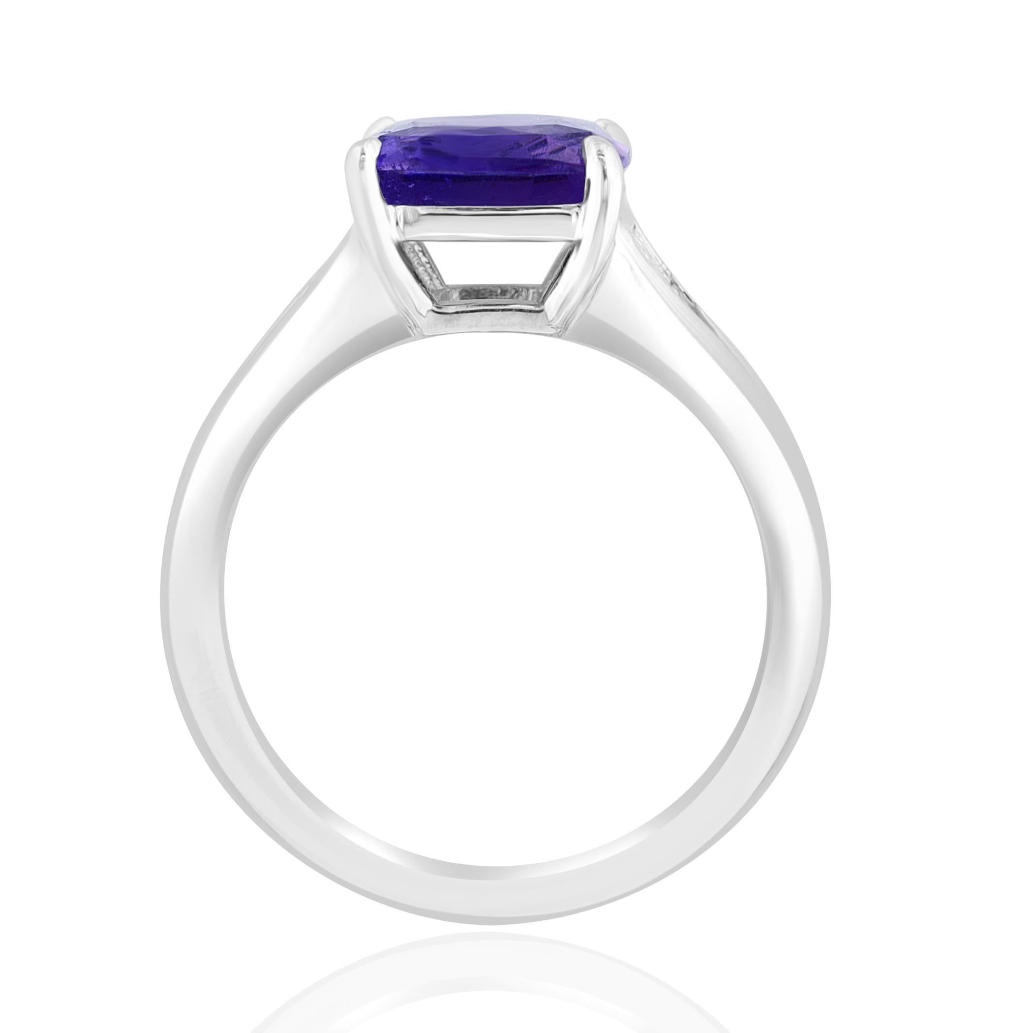 lavender diamond engagement ring
