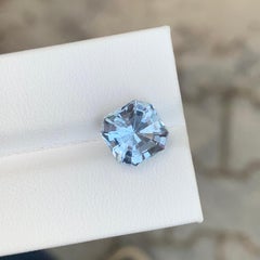 3.20 Carat Natural Loose Aquamarine Goshenite Octagon Cut Gemstone