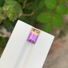 3.20 Carat Natural Loose Bi Color Ametrine Stone Fancy Cut Brazilian Gemstone