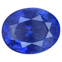 3.26 Carat Certified Natural Blue Sapphire Stone Oval Cut Sri Lankan Gemstone
