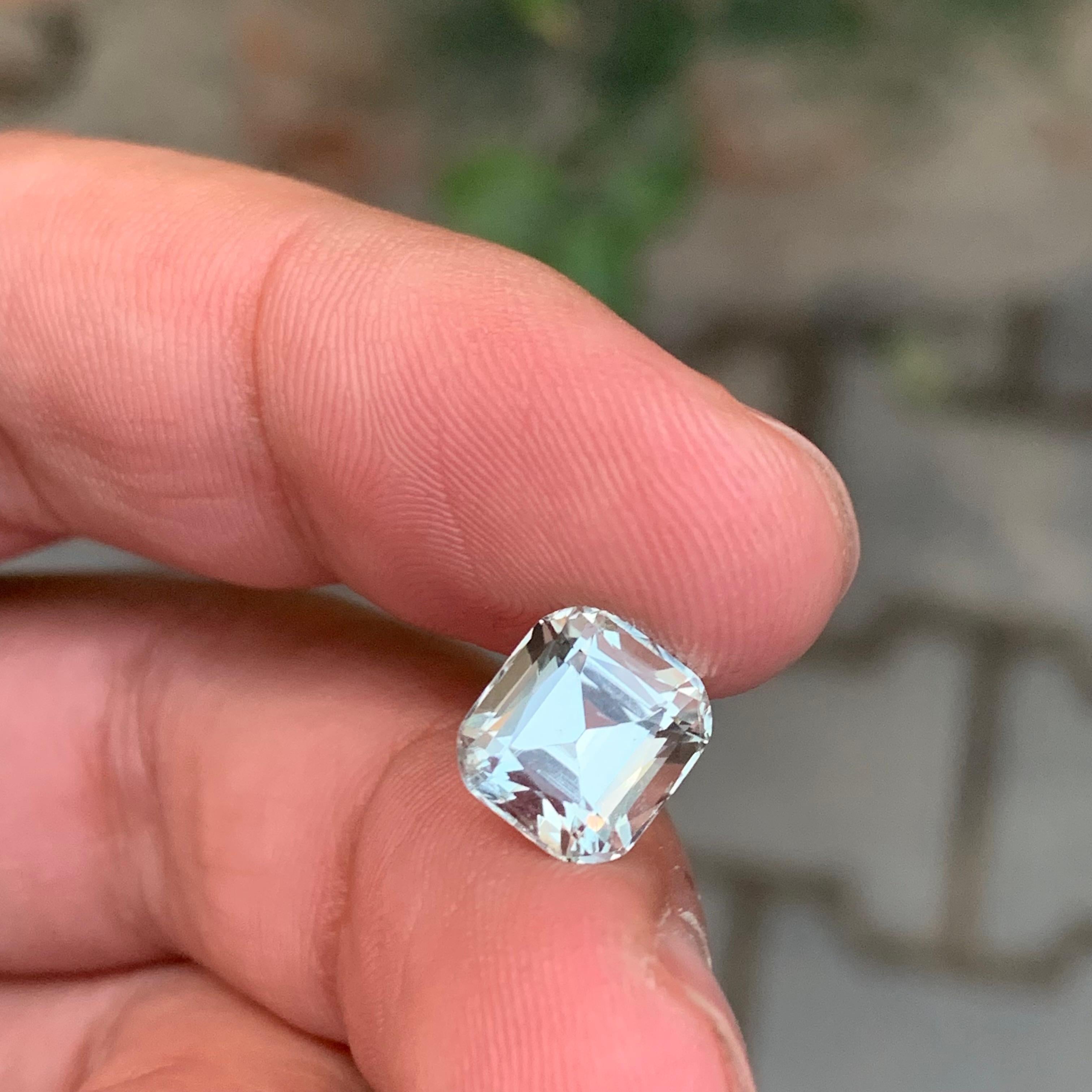 Gemma di ametista verde sfusa da 3,20 carati, a forma di cuscino In condizioni Nuovo in vendita a Peshawar, PK