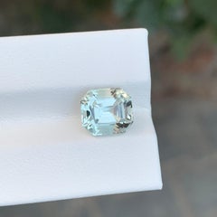 3.20 Carat Natural Loose Green Amethyst \ Prasiolite Cushion Shape Gemstone