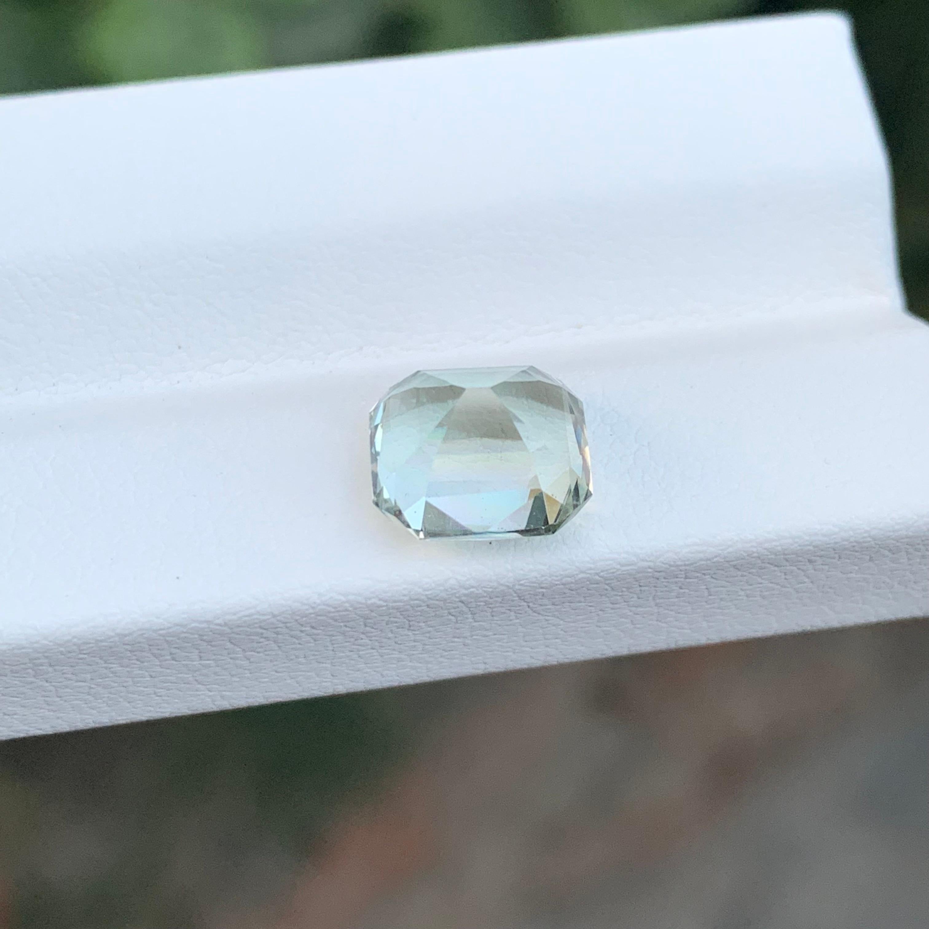 Améthyste verte naturelle non sertie de 3,20 carats \ Pierre précieuse de forme coussin Prasiolite Neuf - En vente à Peshawar, PK