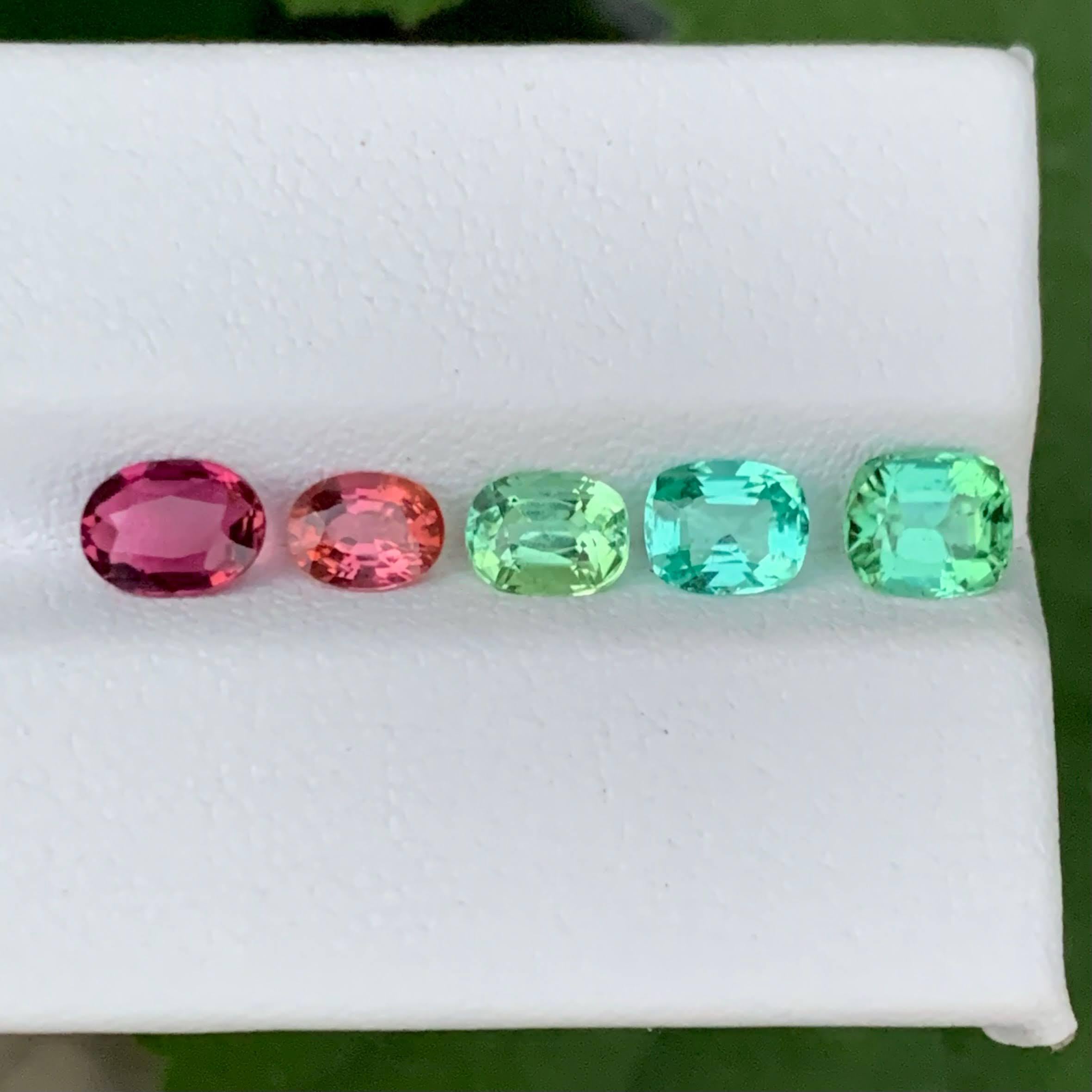 3.20 Carat Natural Loose Multi Color Tourmaline Lot Mix Cut Afghan Gemstones Neuf - En vente à Bangkok, TH
