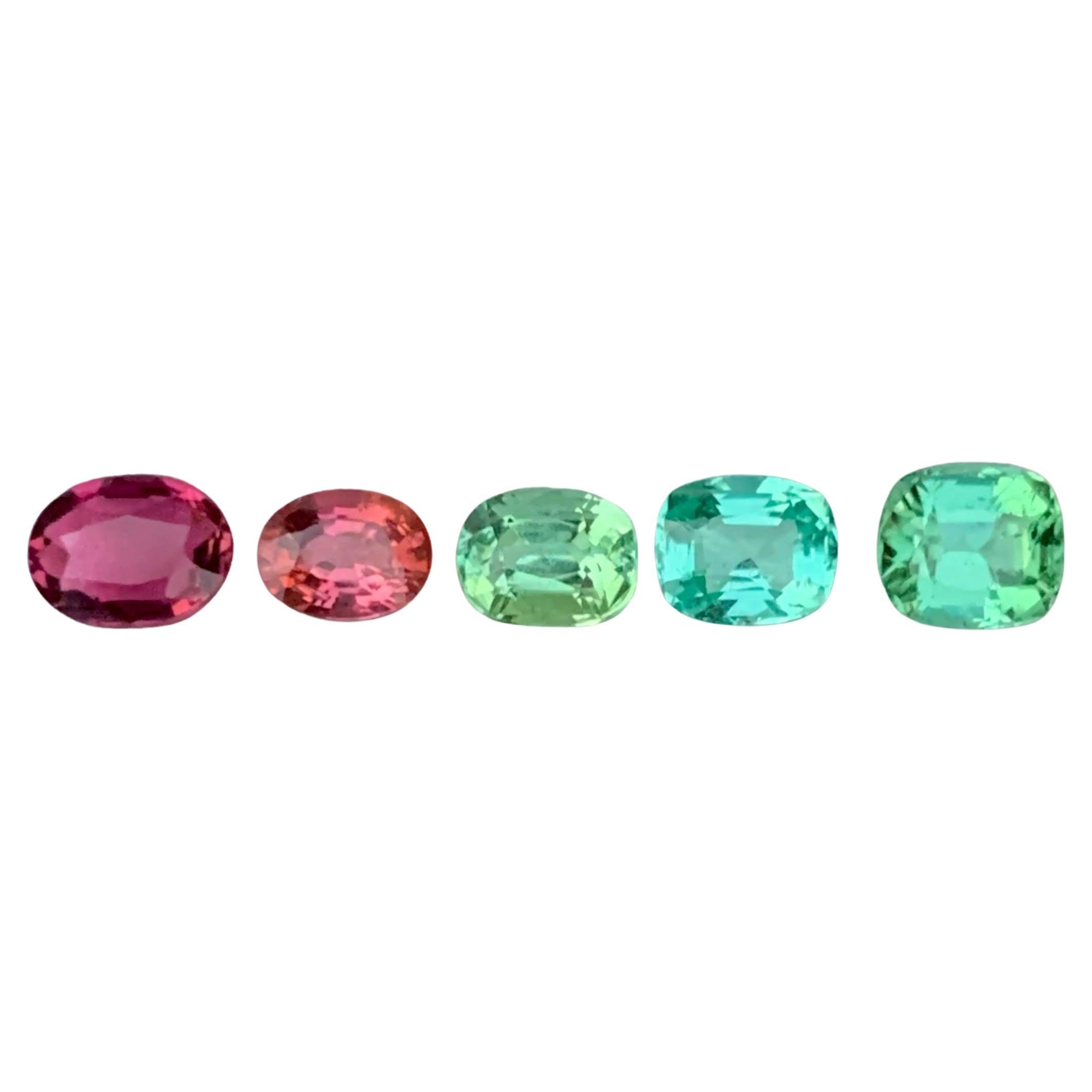 3.20 Carat Natural Loose Multi Color Tourmaline Lot Mix Cut Afghan Gemstones
