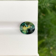 3.20 Carat Natural Loose Parti Sapphire Stone Oval Cut Madagascar's Gemstone