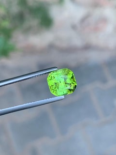 3.20 Carat Natural Loose Peridot Cushion Cut Gemstone
