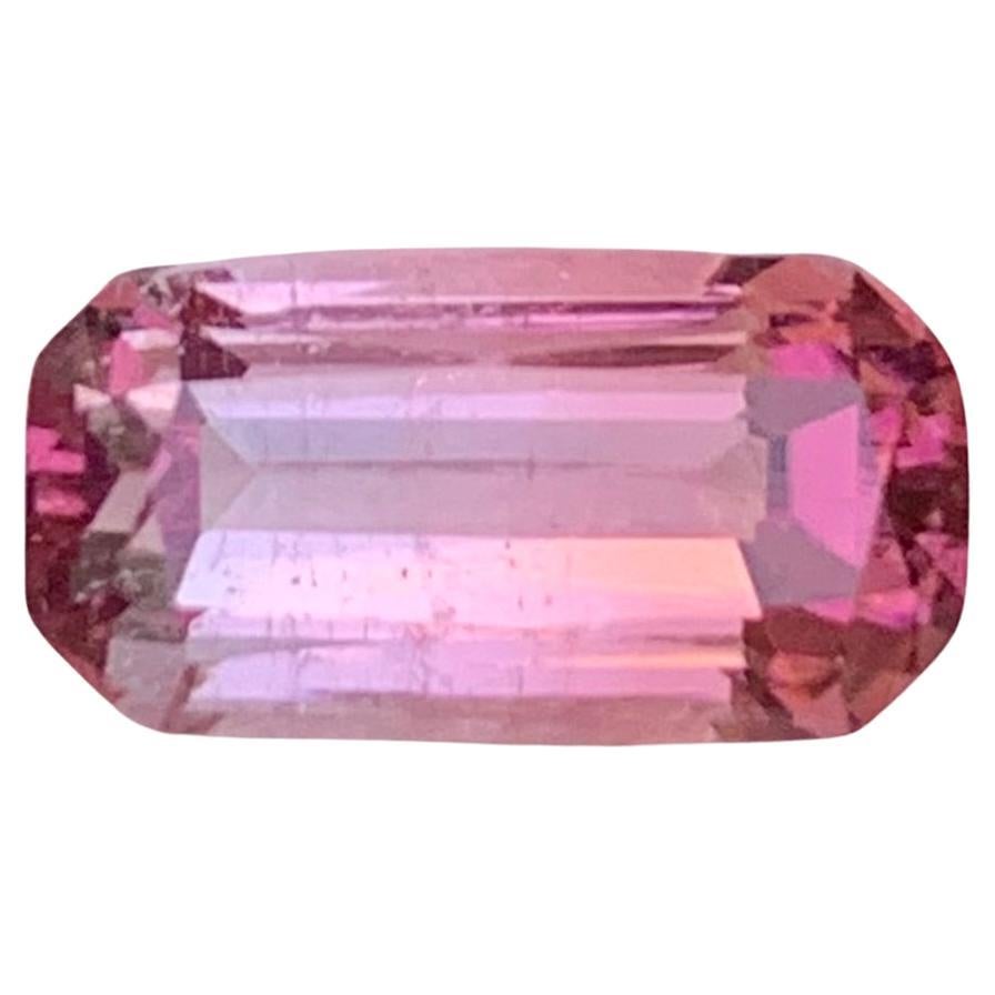 3.20 Carat Natural Loose Pink Tourmaline Long Cushion Shape Gem For Jewellery