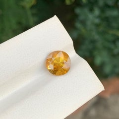 3.20 Carat Natural Loose Sphene/ Titanite Round Shape Gemstone