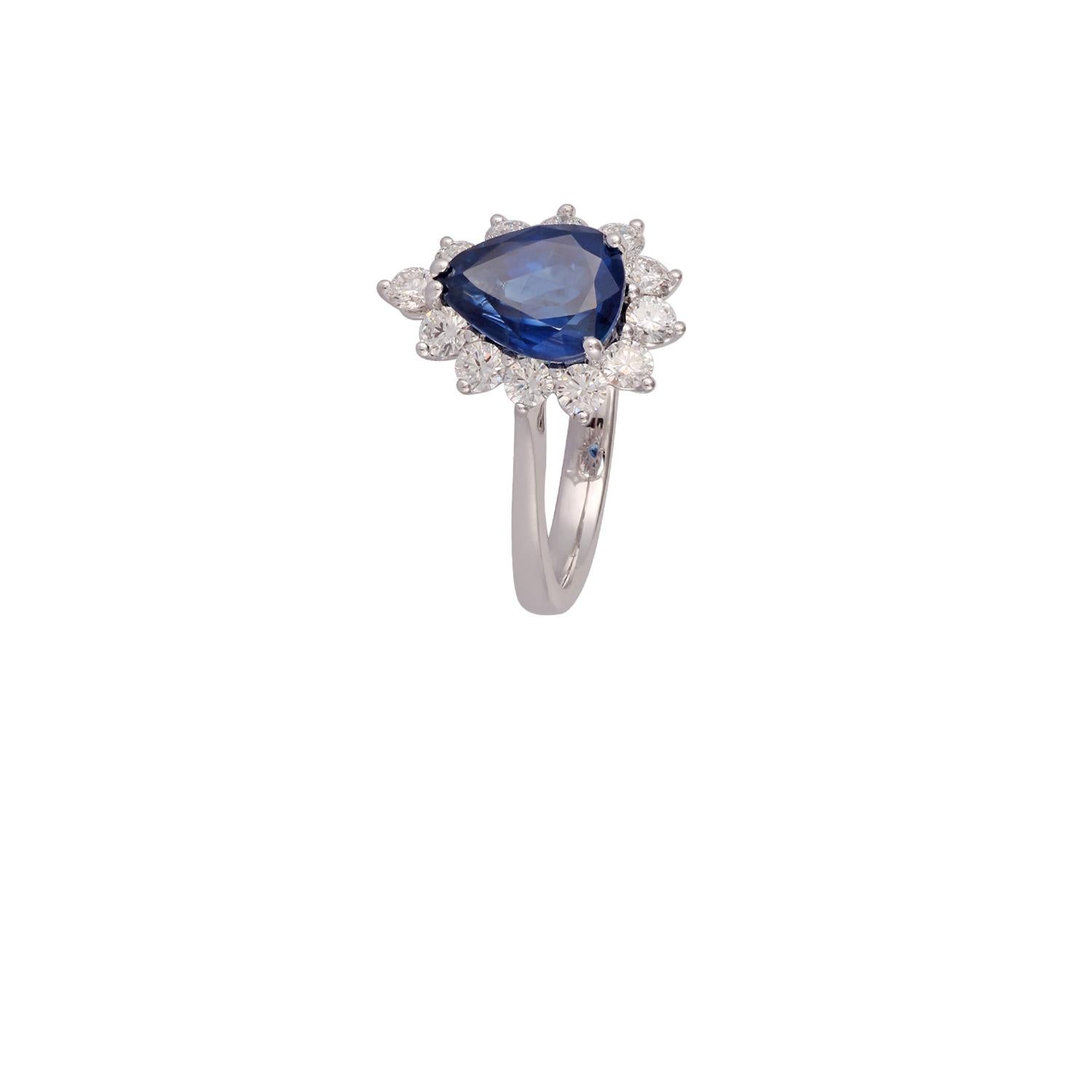swarovski pear shaped ring