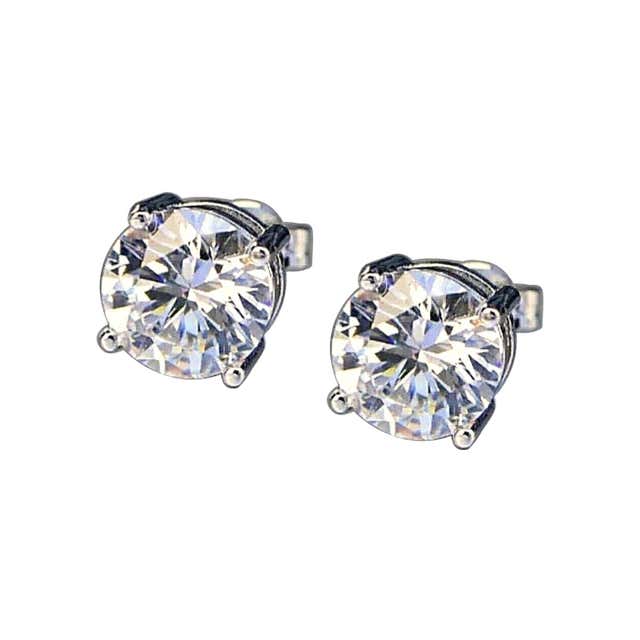 Platinum stud earrings without diamond Outlet